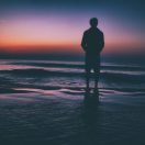 A man focuses on the ocean. Read about how you can encourage sexual purity in the church at provenmen.org.